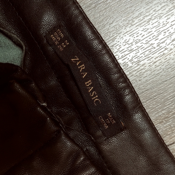 Zara Basic Faux Leather Moto pants - Picture 5 of 5